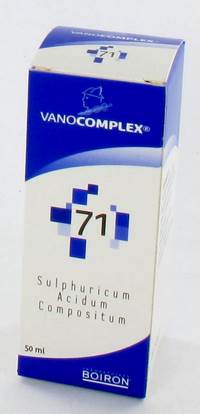 VANOCOMPLEX N71 ACIDUM SULF. GUTT 50ML UNDA