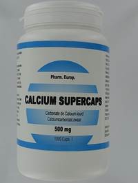 CALCIUM CARB. SUPERCAPS CAPS 1000X 500MG