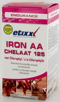 ETIXX IRON AA CHELAAT 125 + CHLOROPHYL TABL  90