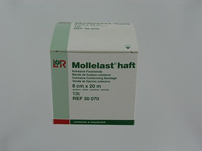 MOLLELAST HAFT WINDEL ELAST ADH      8CMX20M 30070