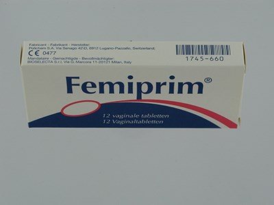 FEMIPRIM COMP VAGINAUX 12X250MG