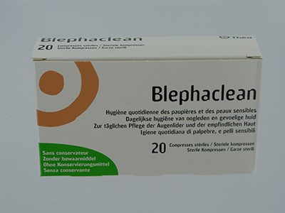 BLEPHACLEAN LINGETTE NETTOYANTE IMPREG.PAUPIERE 20