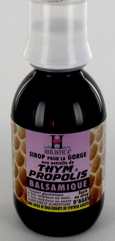 SIROP BALSAMIQUE THYM & PROPOLIS   150ML HOLISTICA